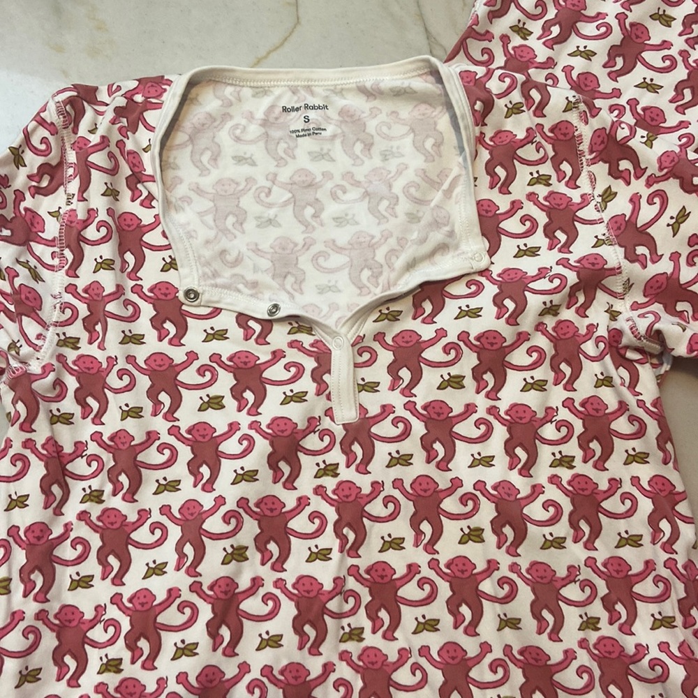 Roller Rabbit Monkey Jammies